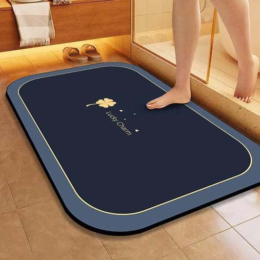 Antislip Badmat met Snelle Vochtopname en Effen Patroon voor Badkamer 1
