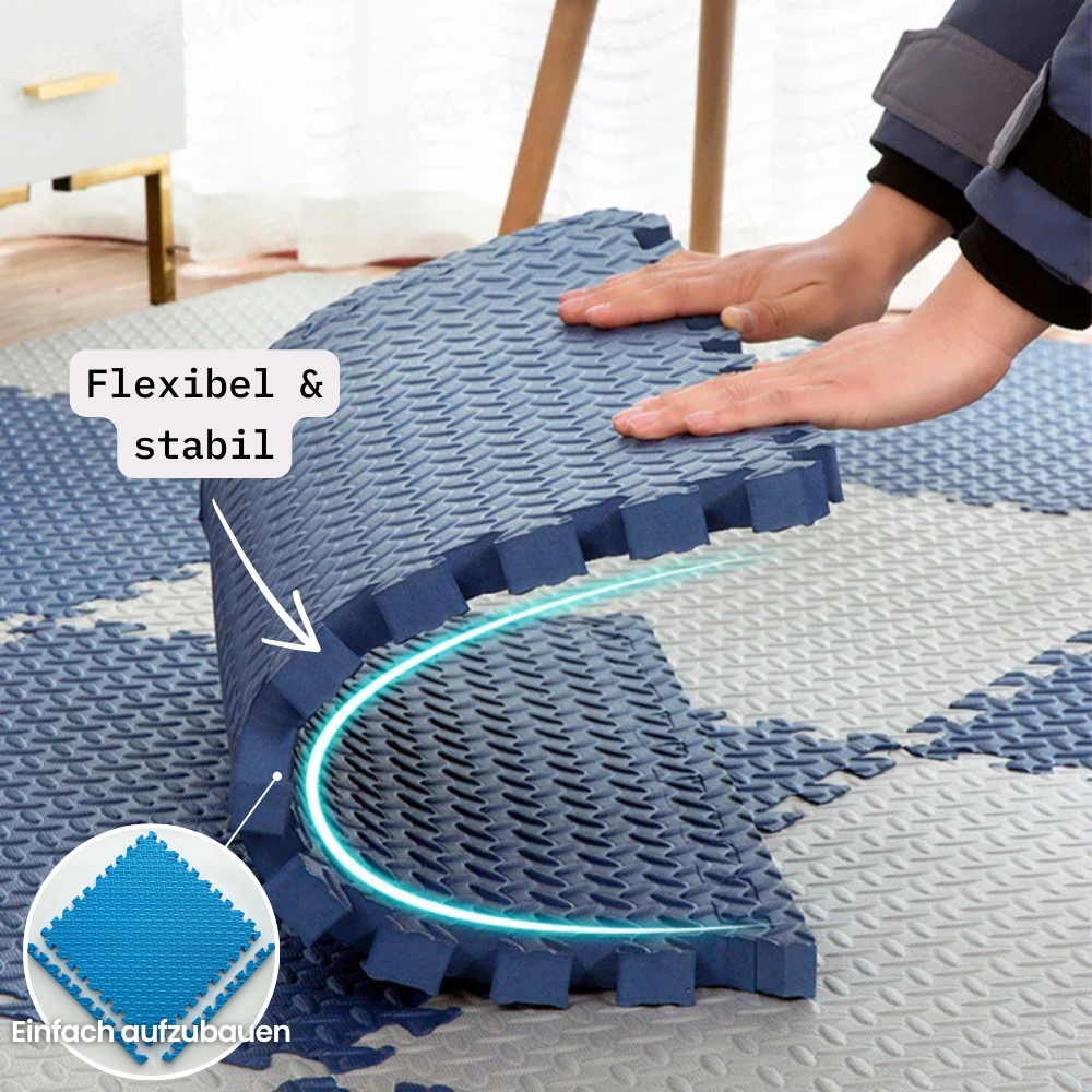 CushioPlay Babymat met Schokabsorberende Vulling en Flexibele Indeling voor Veilig Spelen 2