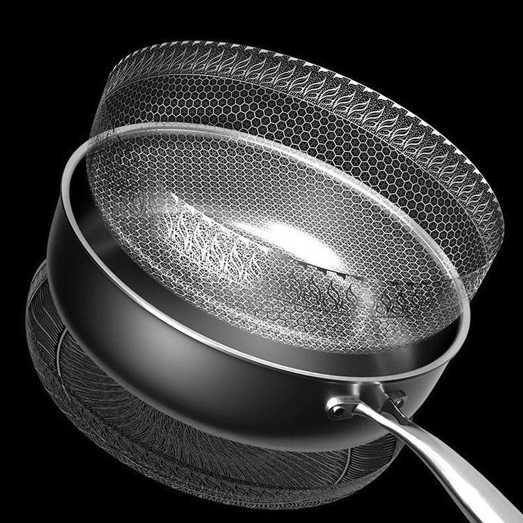 Hoogwaardige Roestvrijstalen Braadpan met Ergonomische Handgreep en Inductie Compatibiliteit 8