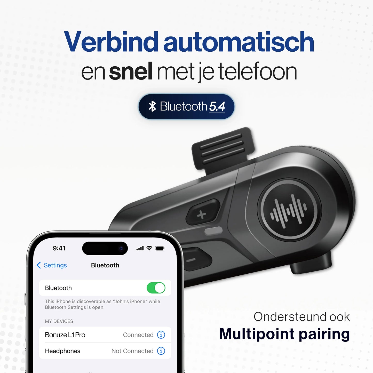 Bonuze L1 Pro Motorhelm Headset - Bonuze