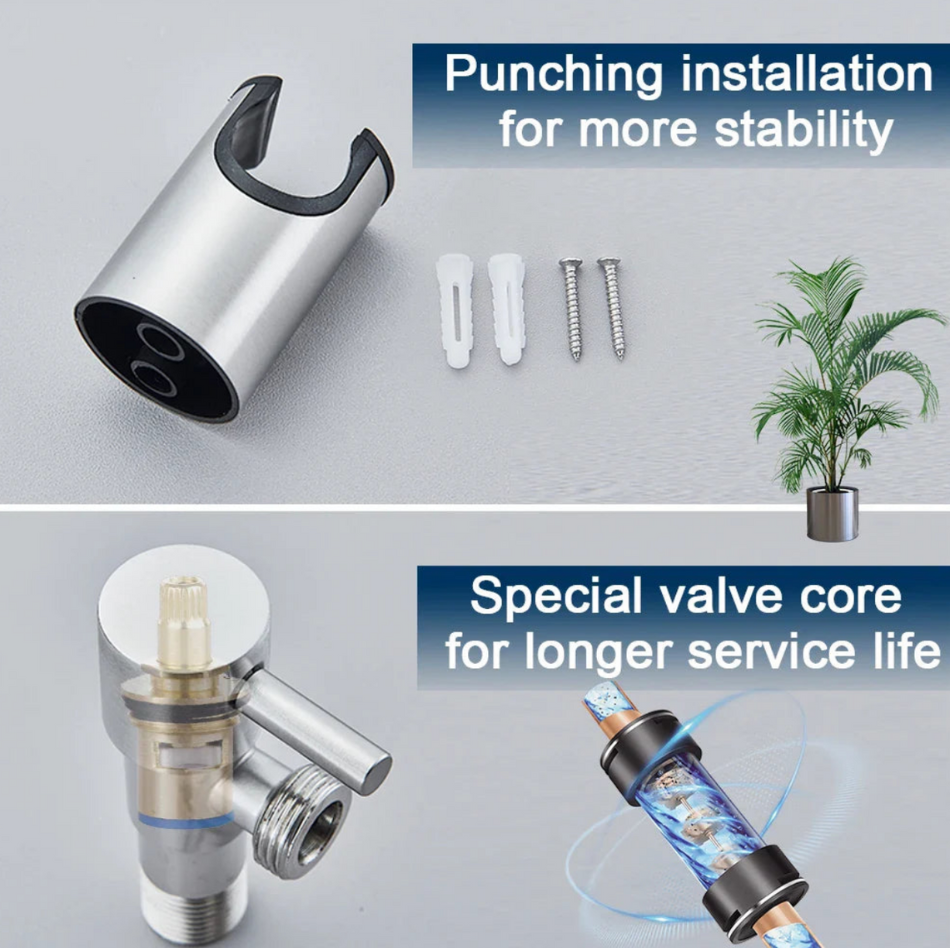 Toilet Bidet Sprayer met Instelbare Waterdruk en Slank Ontwerp voor Hygiëne 7