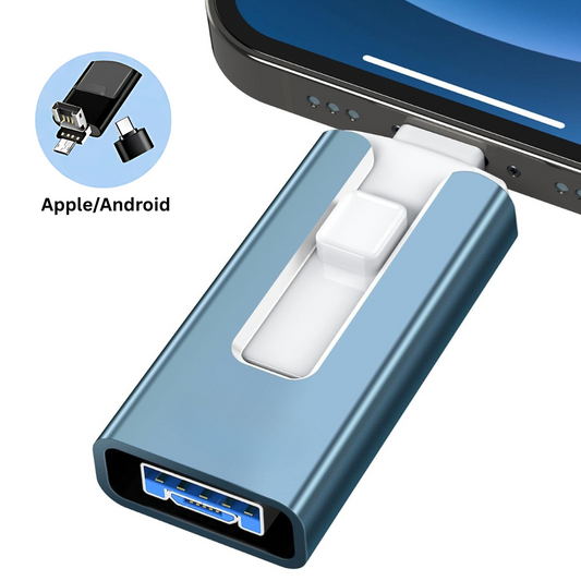 USB Stick 128GB met Hoge Snelheid en Compatibiliteit voor iPhone en Android 0