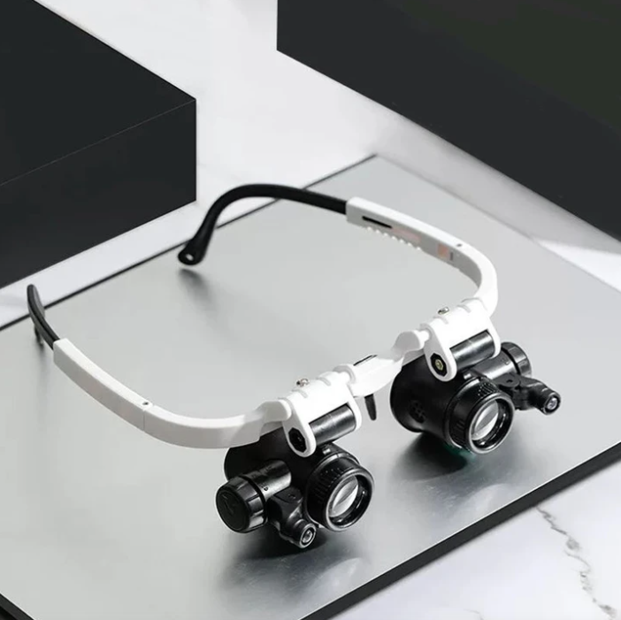 Vergrootglas Bril met LED Verlichting en Ergonomisch Ontwerp voor Precisiewerk 1