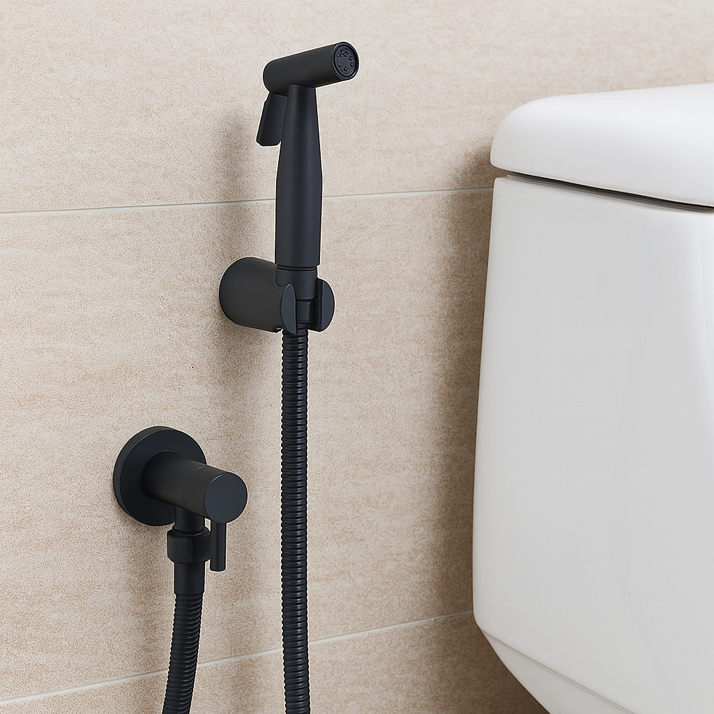 Bidet Sprayer Toiletsproeier met Wandhouder en Verstelbare Waterstraal