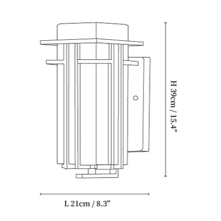 Buitenlamp Modern met Frosted Glas Kap en Metalen Rasterframe voor Muur