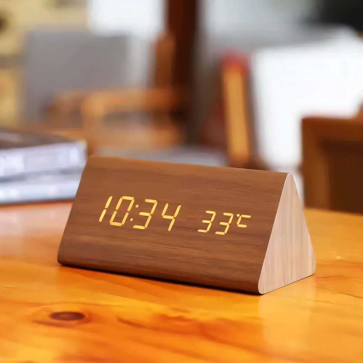 Digitale LED Wekker met Temperatuurweergave en Stembesturing