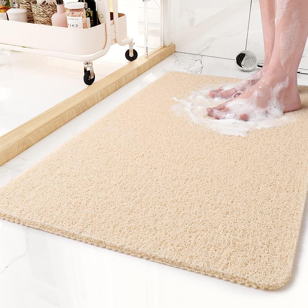 Douchemat Antislip met Ingebouwd Drainsysteem voor Douche en Bad