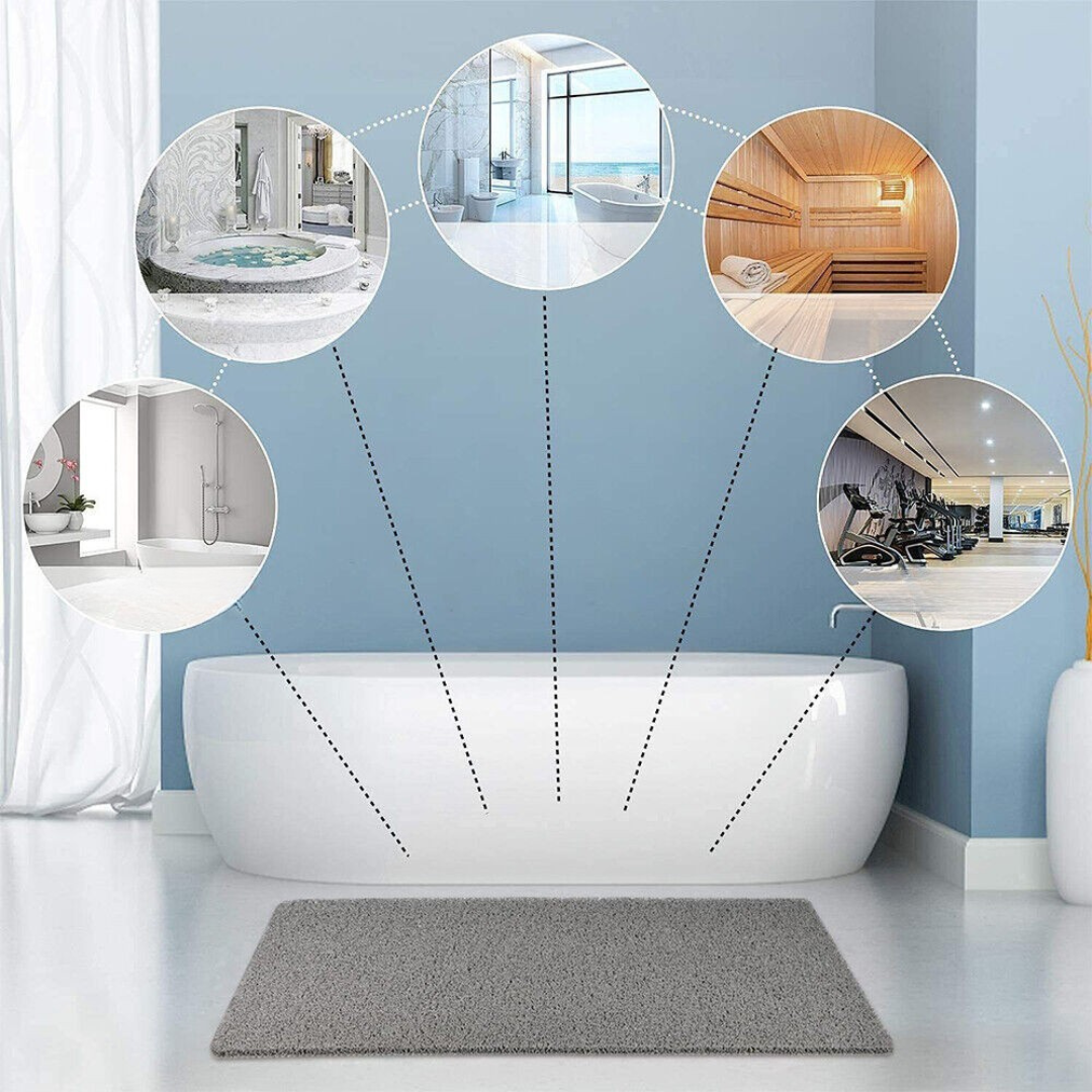 Douchemat Antislip met Ingebouwd Drainsysteem voor Douche en Bad