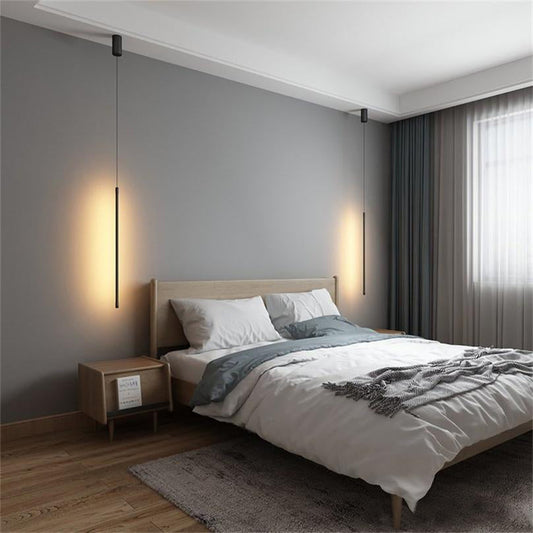 Hanglamp Minimalistisch met Verticale LED Staaf en Verstelbare Hoogte
