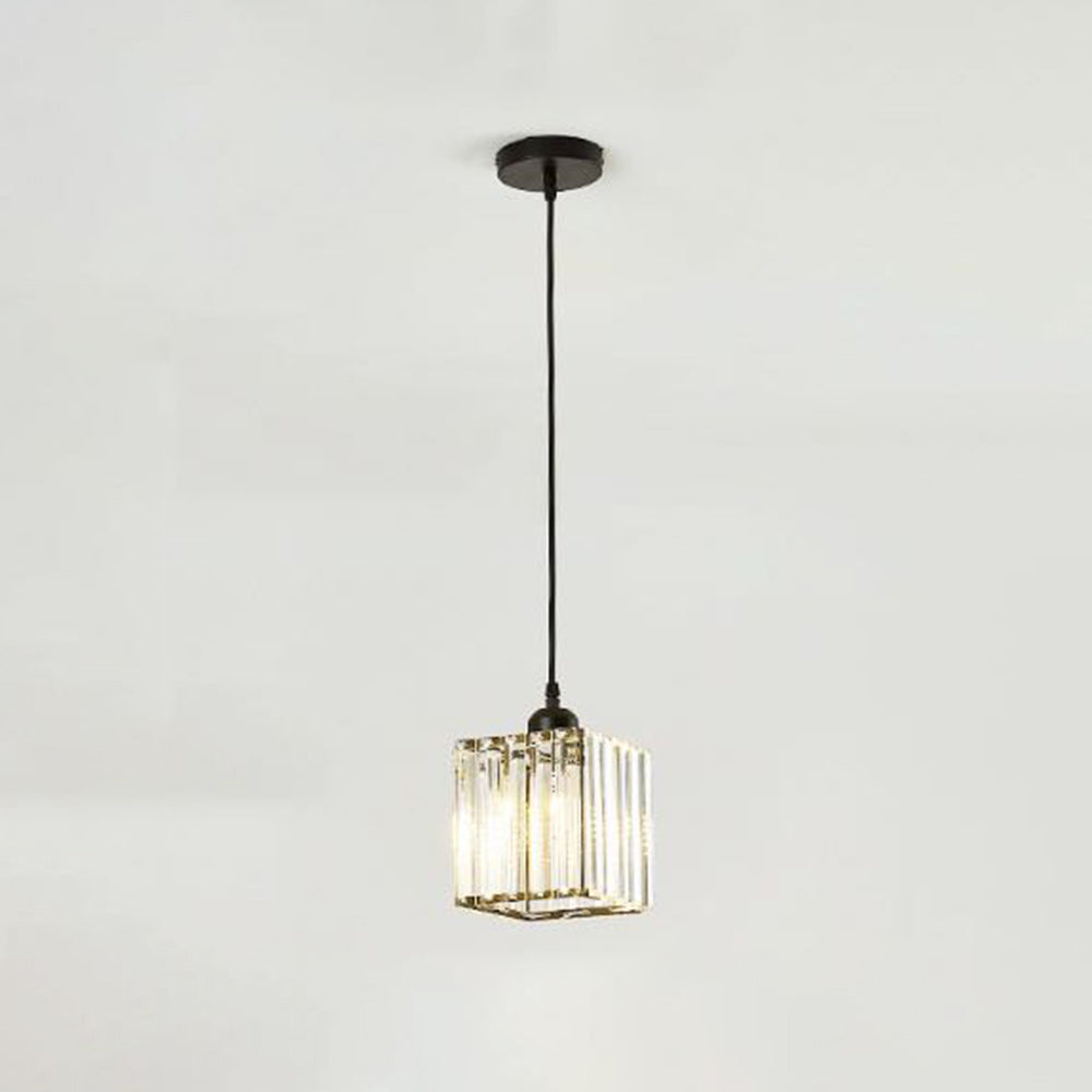 Hanglamp Modern met Kristalglazen Cilinderkappen en Verstelbare Hoogte