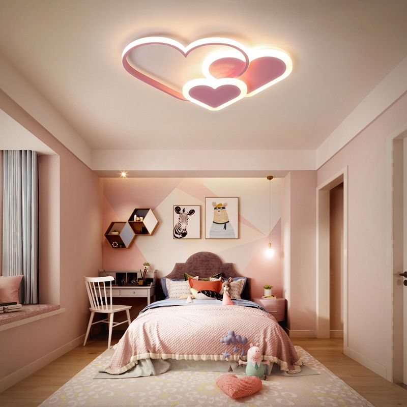 Plafondlamp Kinderkamer LED met Ster, Hart of Wolk Vorm