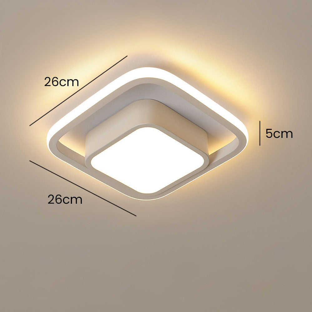 Plafondlamp Modern met Dubbele Ring en Geïntegreerde LED