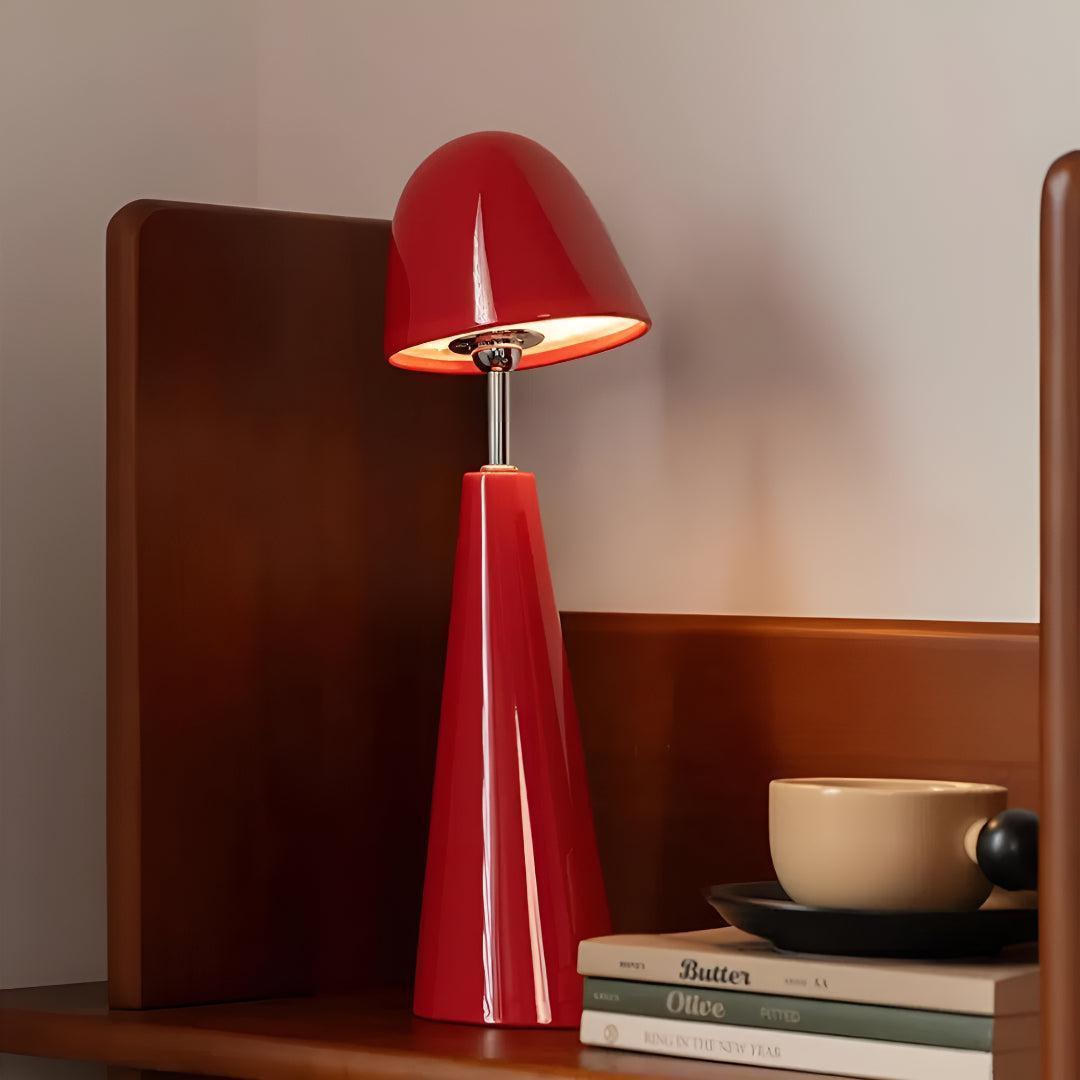 Tafellamp Retro met Draaibare Kap en Oplaadbare Batterij