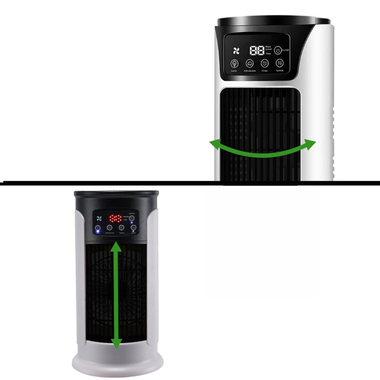 Torenventilator met Koeling en Bevochtiging Draagbaar en Neerzetten zonder Montage