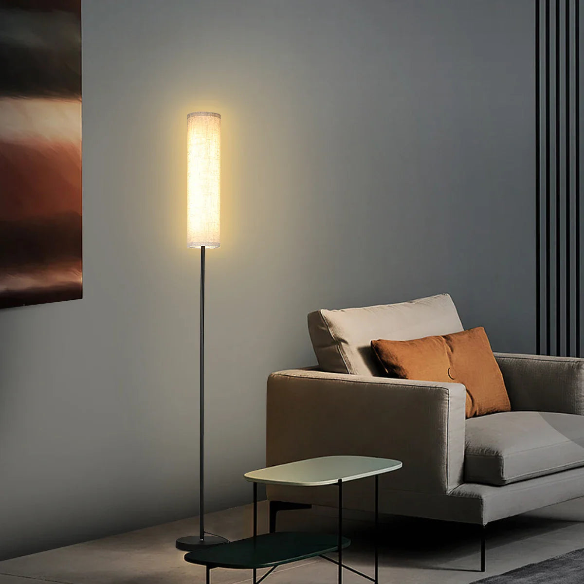 Vloerlamp Scandinavisch met Dimfunctie en Afstandsbediening