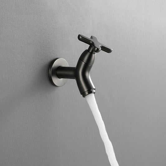 Wandkraan Koudwater met Kruisgreep en Wandmontage