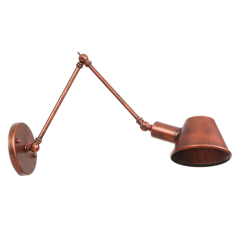 Wandlamp Industrieel met Verstelbare Arm en Draaibare Kap