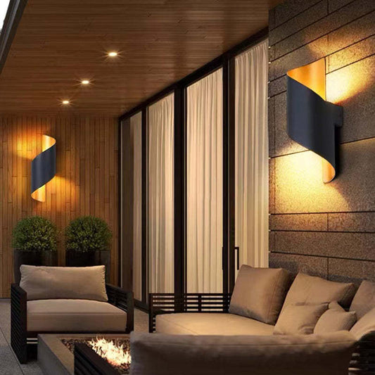 Wandlamp Modern met Spiraalvorm voor Binnen en Buiten