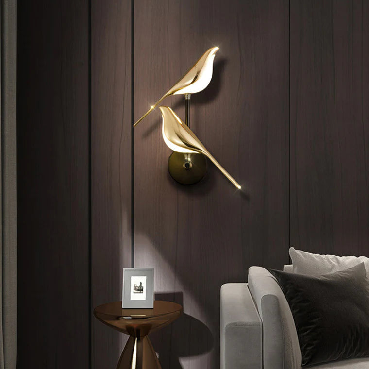 Wandlamp Modern met Vogelvorm en Geïntegreerd LED