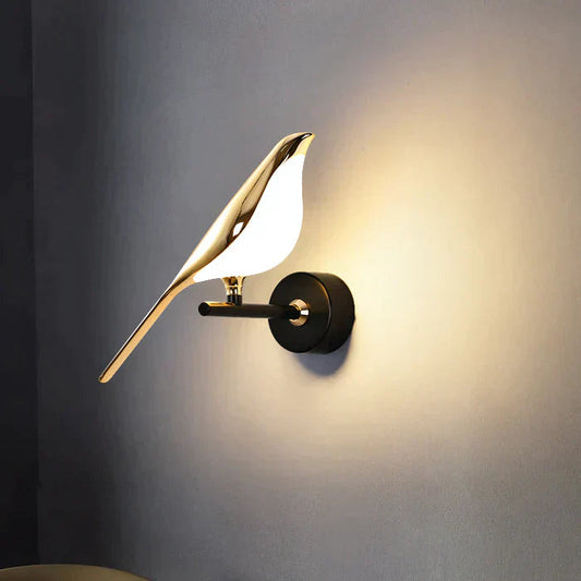 Wandlamp Modern met Vogelvorm en Geïntegreerde LED