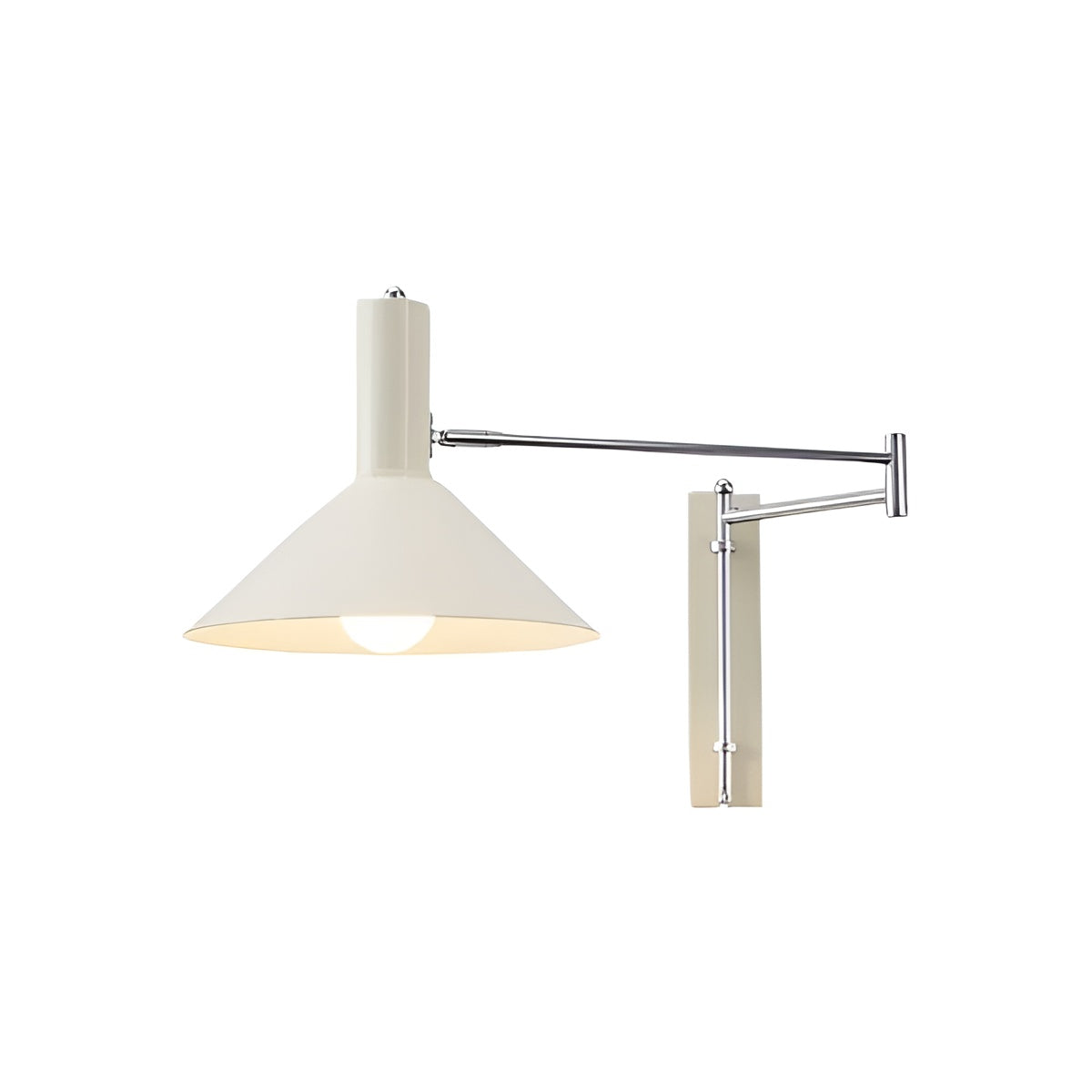 Wandlamp Retro met Zwenkarm en Verstelbare Kap