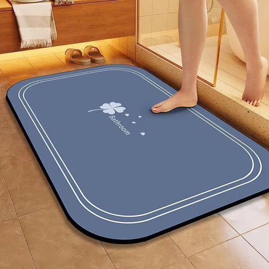 Antislip Badmat met Snelle Vochtopname en Effen Patroon voor Badkamer 0