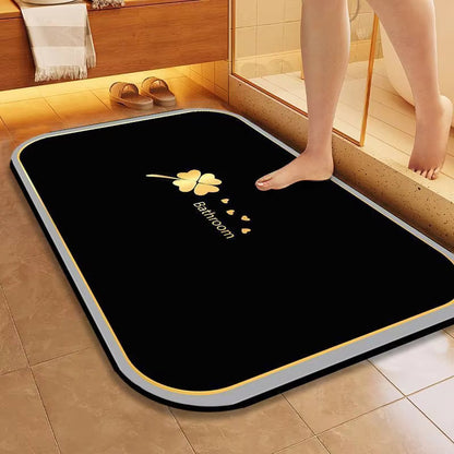 Antislip Badmat met Snelle Vochtopname en Effen Patroon voor Badkamer 4