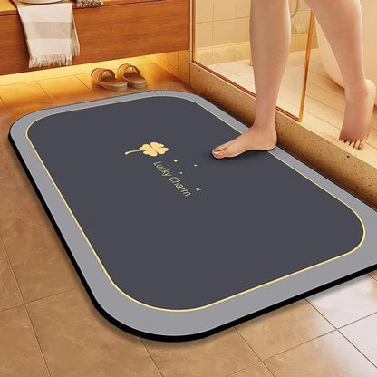 Antislip Badmat met Snelle Vochtopname en Effen Patroon voor Badkamer 5