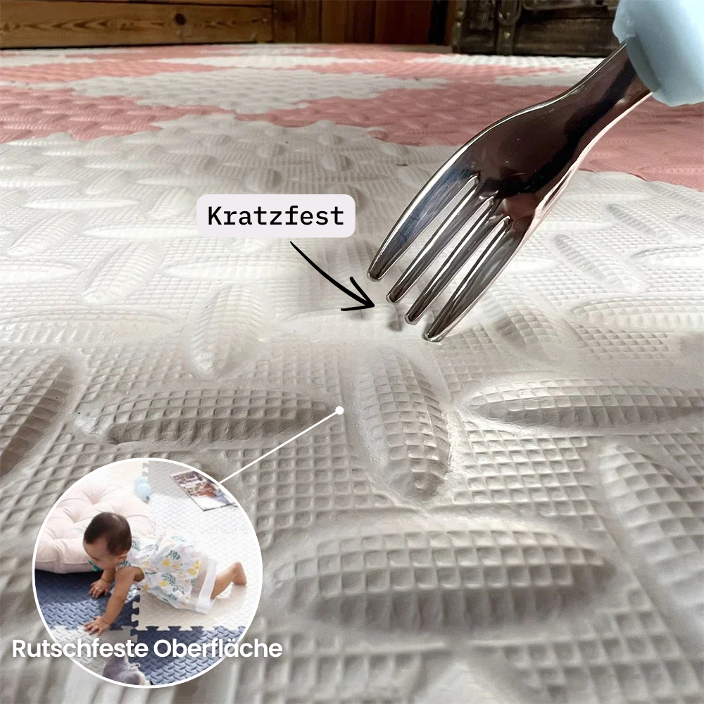 CushioPlay Babymat met Schokabsorberende Vulling en Flexibele Indeling voor Veilig Spelen 3