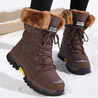 Dames Winterlaarzen met Waterdicht Bovenwerk en Fleece Isolatie 3