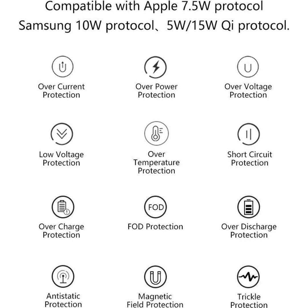 Digitale Wekker met QI-Oplader en Instelbare Helderheid voor Minimalistische Interieurs 2