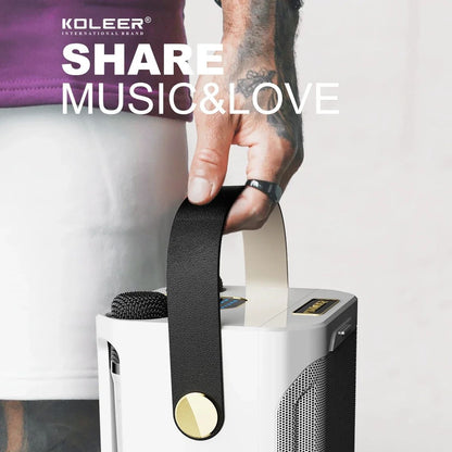 Draagbare Karaoke Luidspreker met 360° Stereo Surround en Dubbele Microfoon 2