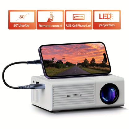 Draagbare Mini Projector met 3000 Lumen Helderheid en Compact Ontwerp 2