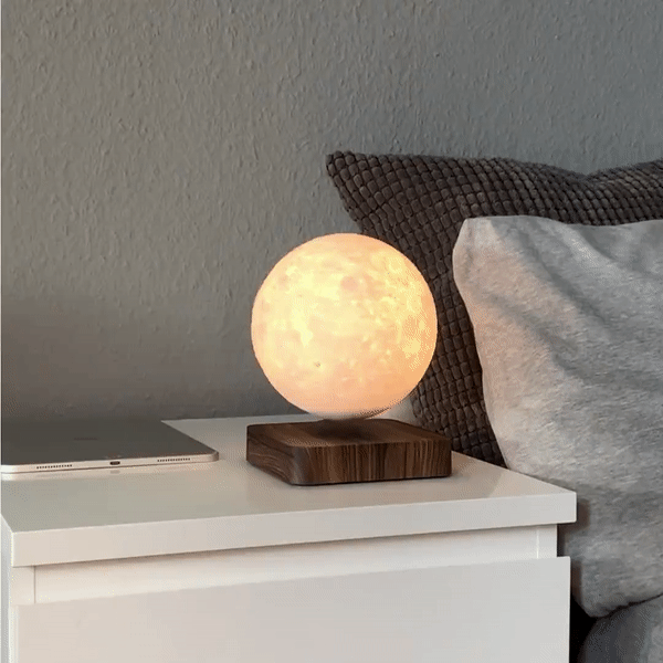 Drijvende Maanlamp met 3D-Replica en Magnetische Levitatie voor Unieke Decoratie 3