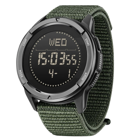 Duurzaam Carbon Fiber Horloge met Fitness Tracker en Waterbestendigheid tot 50 Meter 0