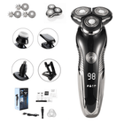 Deluxe scheerapparaat (+ houder + 3 extra opzetstukken + oplaadkabel + borstel)