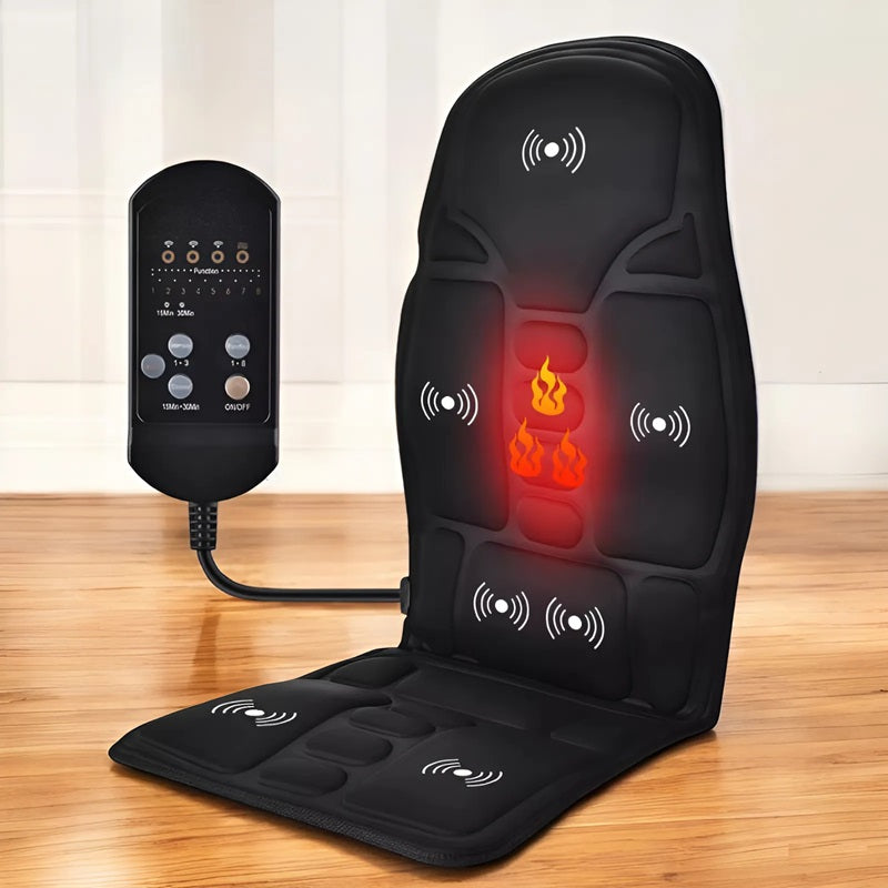 Elektrische Massagepad met Warmte en 8 Massagemodi voor Thuis en Auto 0