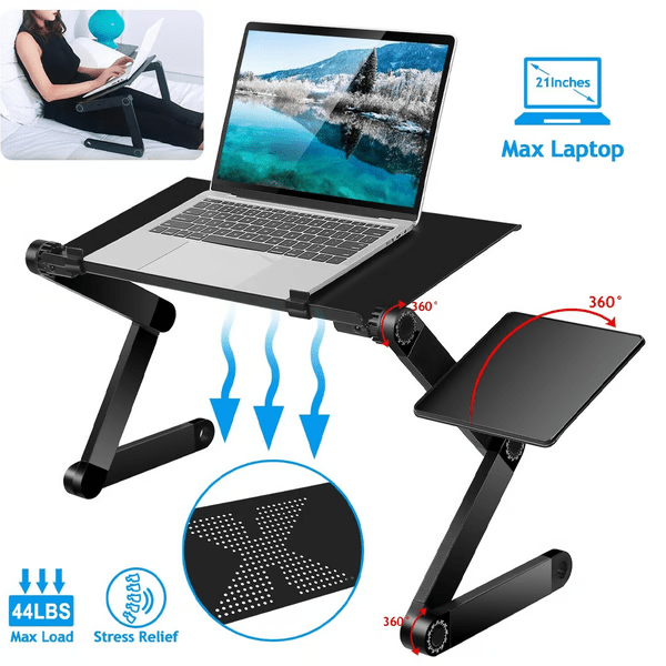 Ergonomische Laptopstandaard met Verstelbare Hoogte en Flexibele Poten 5