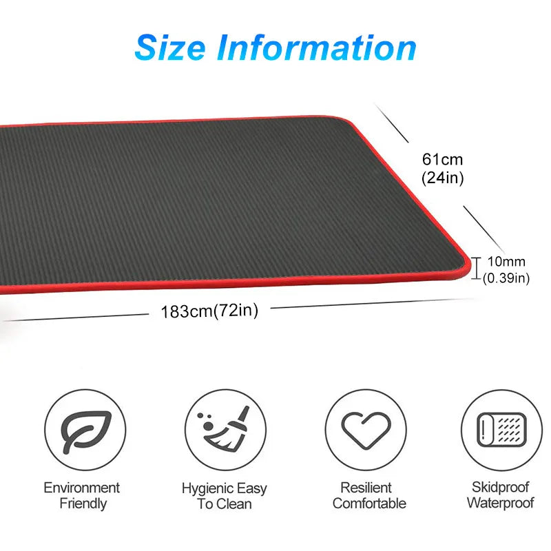 Extra Dikke Yogamat met Antislip Grip en Comfortabele Demping voor Yoga en Pilates 4