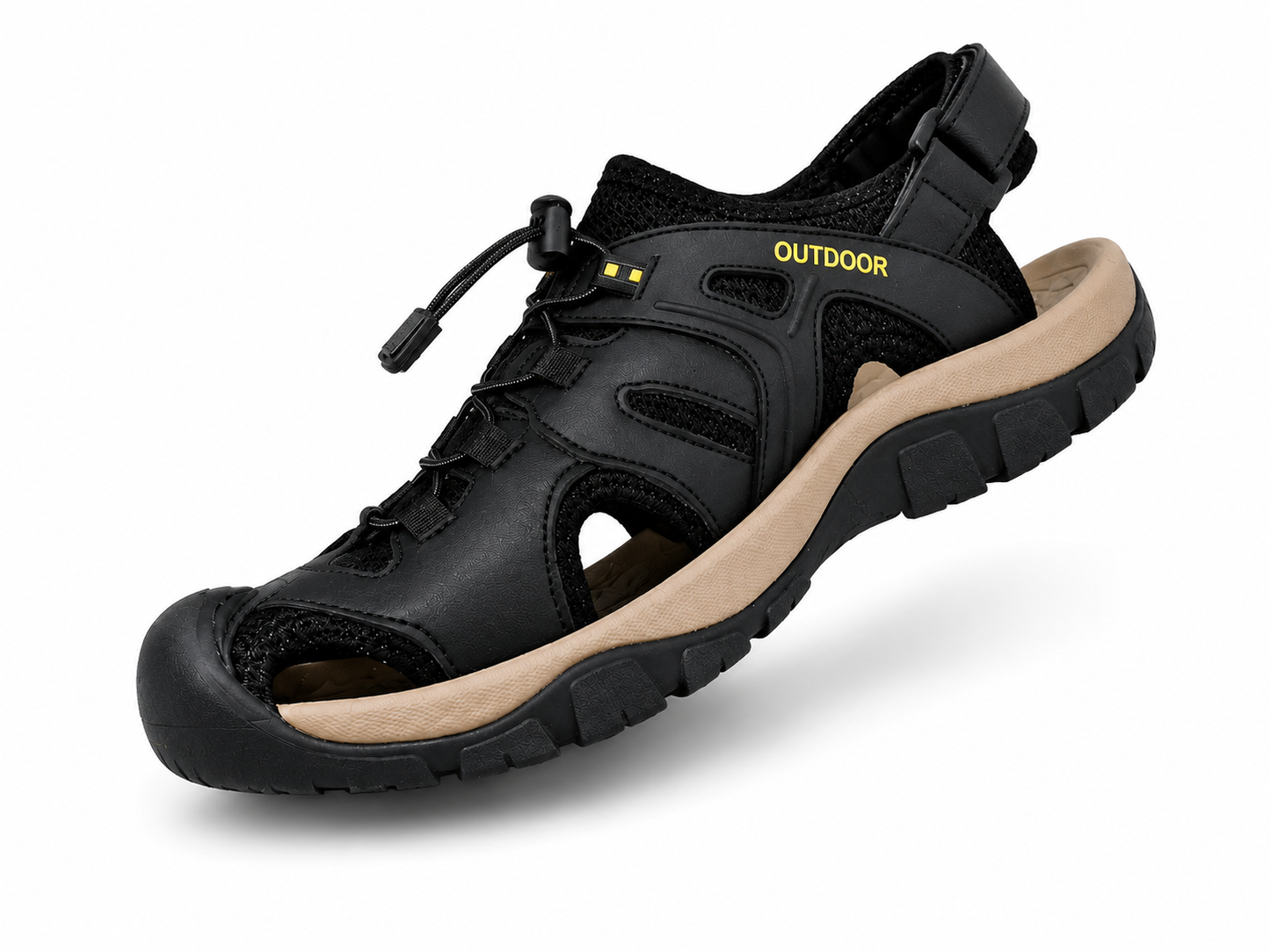 Heren Bergsandalen met Gesloten Teen en Stevige Zool