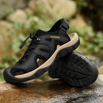 Heren Bergsandalen met Gesloten Teen en Stevige Zool