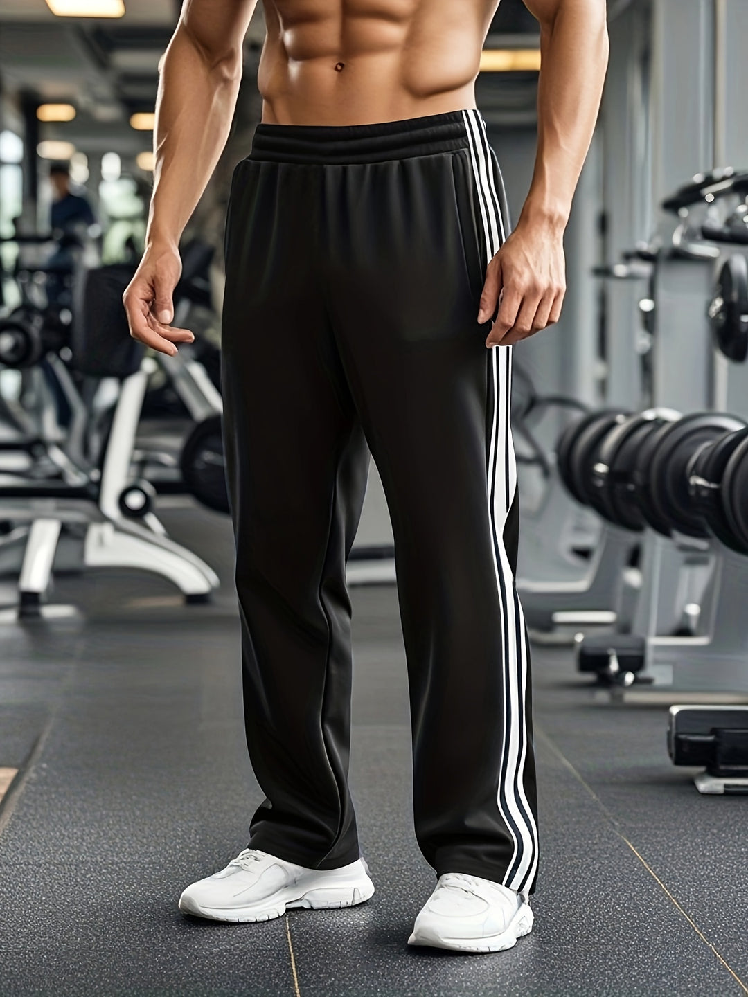 Heren Sportbroek met Ademend Materiaal en Trekkoord 1
