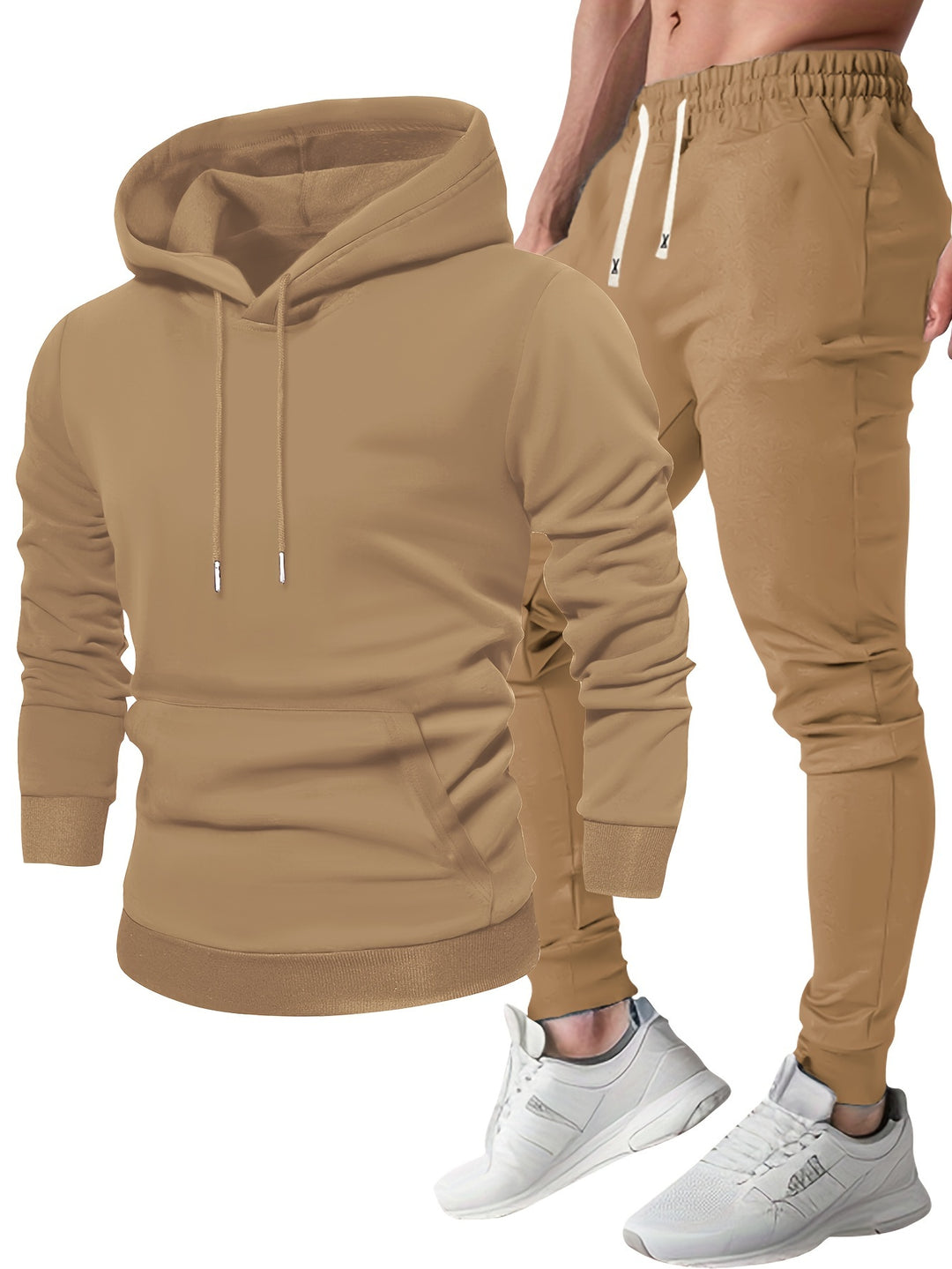 Heren Sportset met Hoodie en Joggingbroek voor Comfort en Bewegingsvrijheid 7
