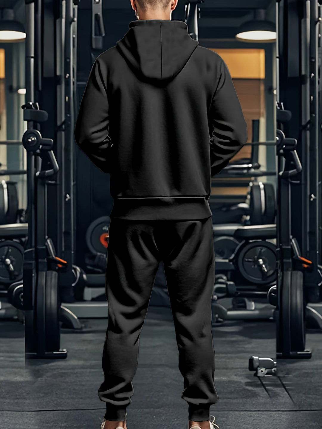Heren Sportset met Hoodie en Joggingbroek voor Comfort en Casual Gebruik 5