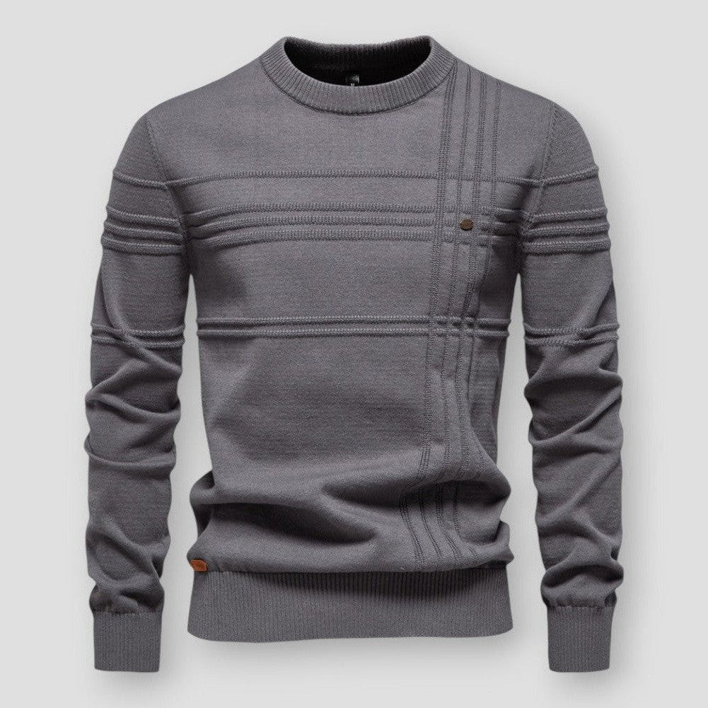 Heren Trui met Ronde Hals en Duurzaam Comfort 0