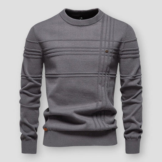 Heren Trui met Ronde Hals en Duurzaam Comfort 0