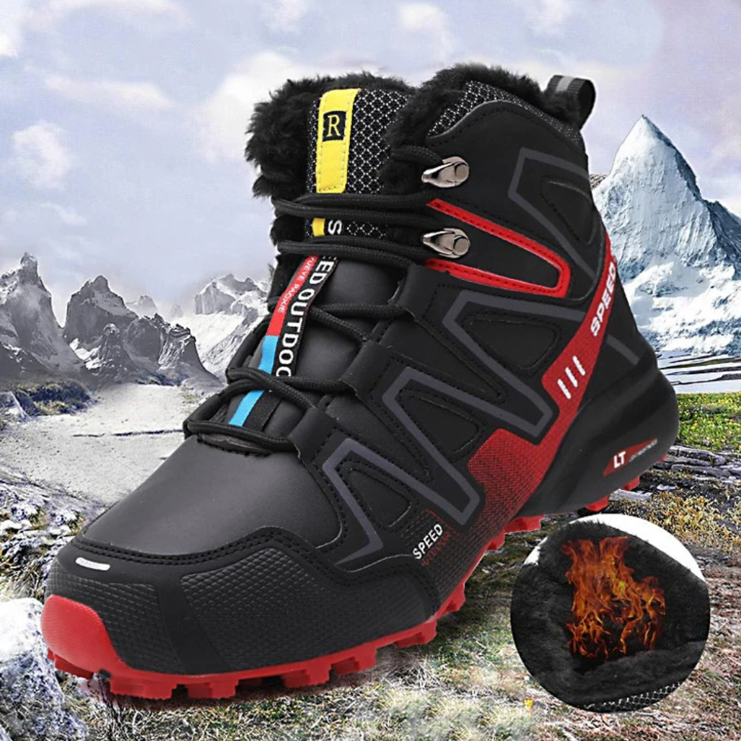 Heren Wandelschoenen met Antislip Zool en Warm Pluche Voering 5