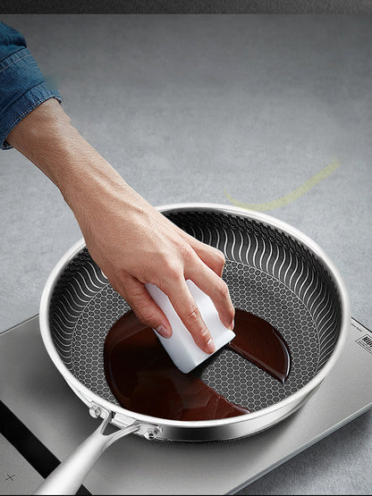 Hoogwaardige Roestvrijstalen Braadpan met Ergonomische Handgreep en Inductie Compatibiliteit 5
