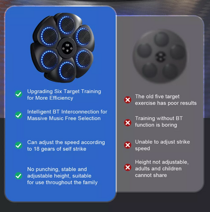 Interactieve Muziek Boksmachine met Aanpasbare Snelheid en Bluetooth Connectiviteit 4