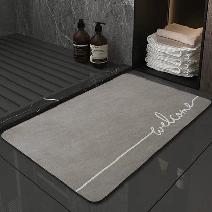 Klassieke Antislip Badmat met Sneldrogende Eigenschappen en Hoog Absorptievermogen 0